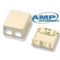 AMP ROSETA DOBLE P/RJ BL SL