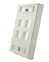 AMP FACEPLATE 4 PORTS BL.