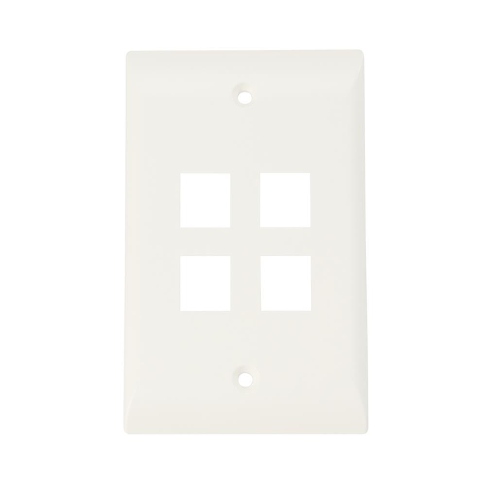COMMSCOPE FACEPLATE 4 P. BL