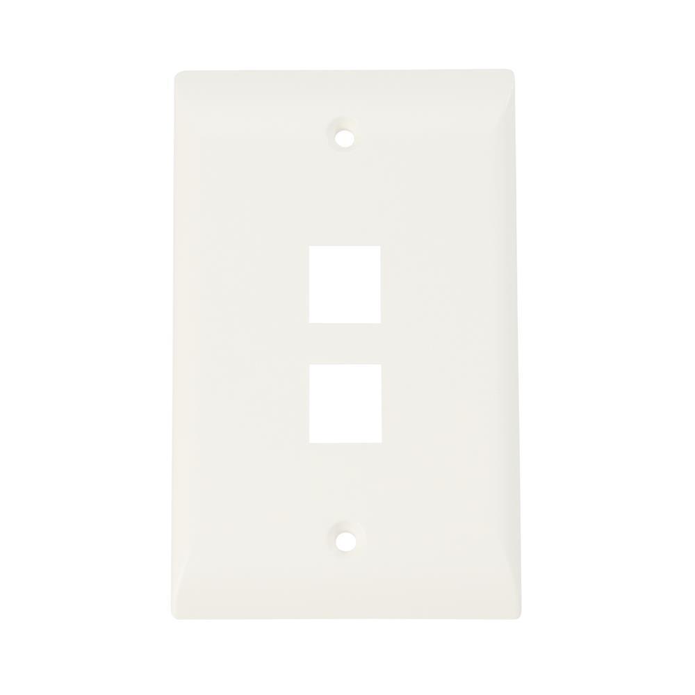 FACEPLATE 2 PUERTOS RJ45