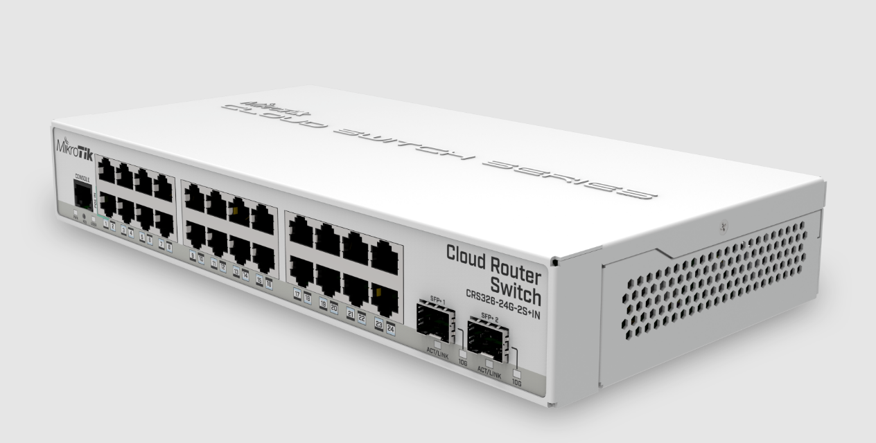 MIKROTIK 24 Giga 2 SFP C/FUENTE