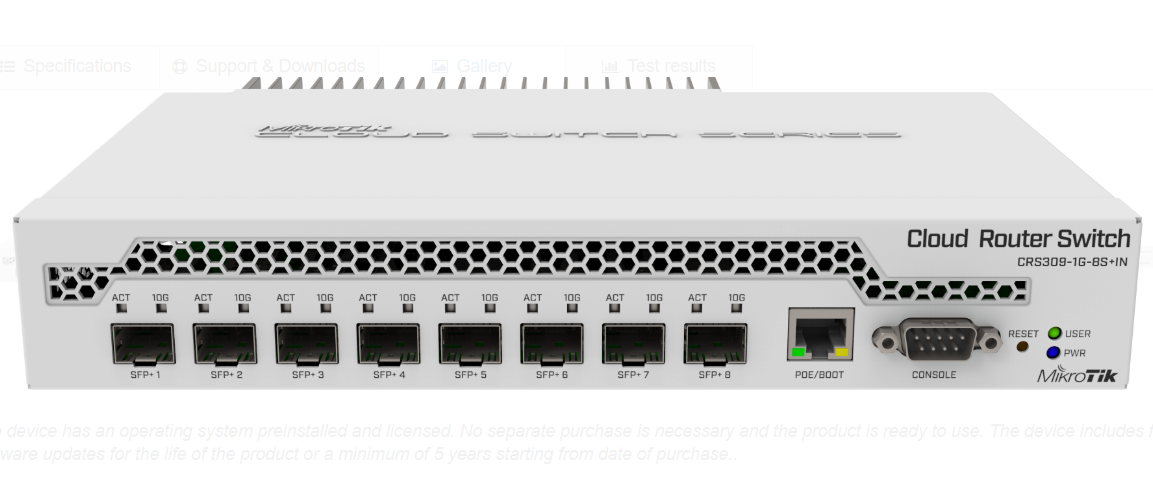 MikroTik CRS309-1G-8S+IN