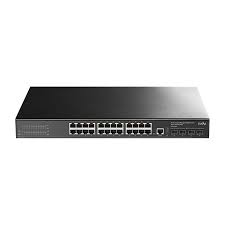 CUDY 24-Port Layer 3 Managed Gigabit Switch with 4 10G SFP Slots