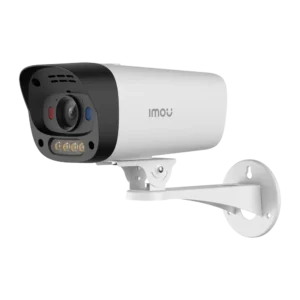 Bullet PoE 3mp Full Color audio y altavoz (dos vias) led rojo/azul